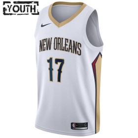 Camiseta Niños NBA New Orleans Pelicans jonas valanciunas 17 2022-23 Nike Association Edition Blanco Swingman